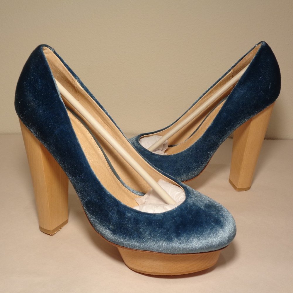 Madison Harding Size 7.5 M SPOCK Blue New Heels